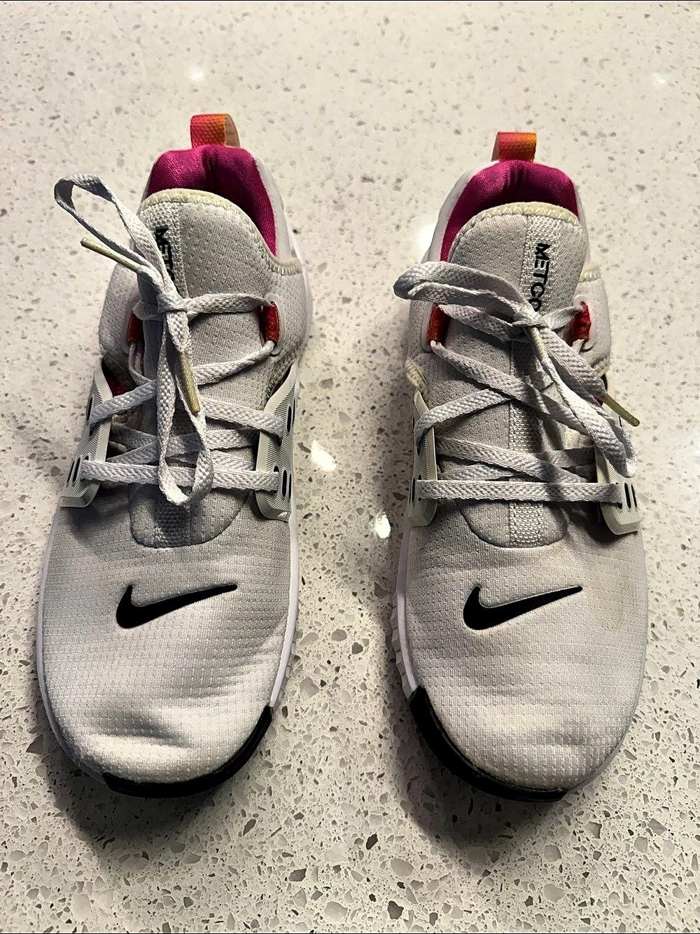 Nike Free Metcon Flex Control Training Shoes White & Pink US 7